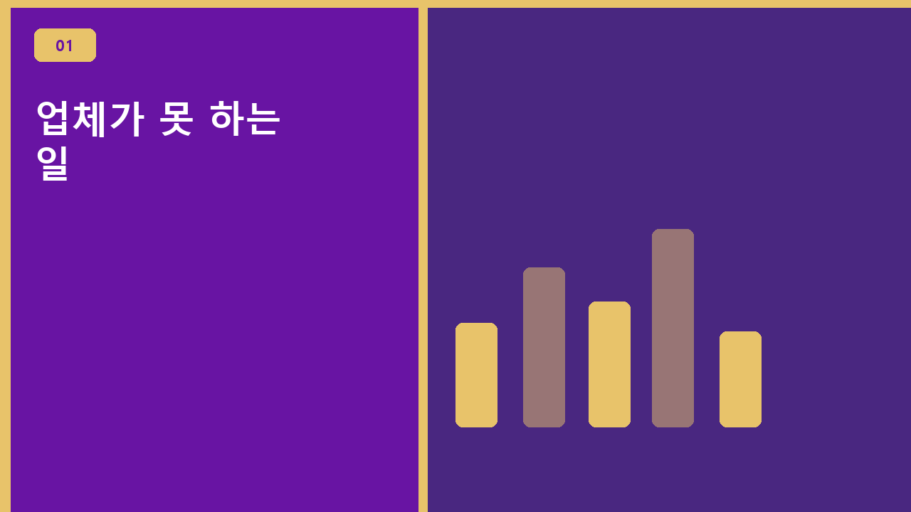 업체가 못 하는 일